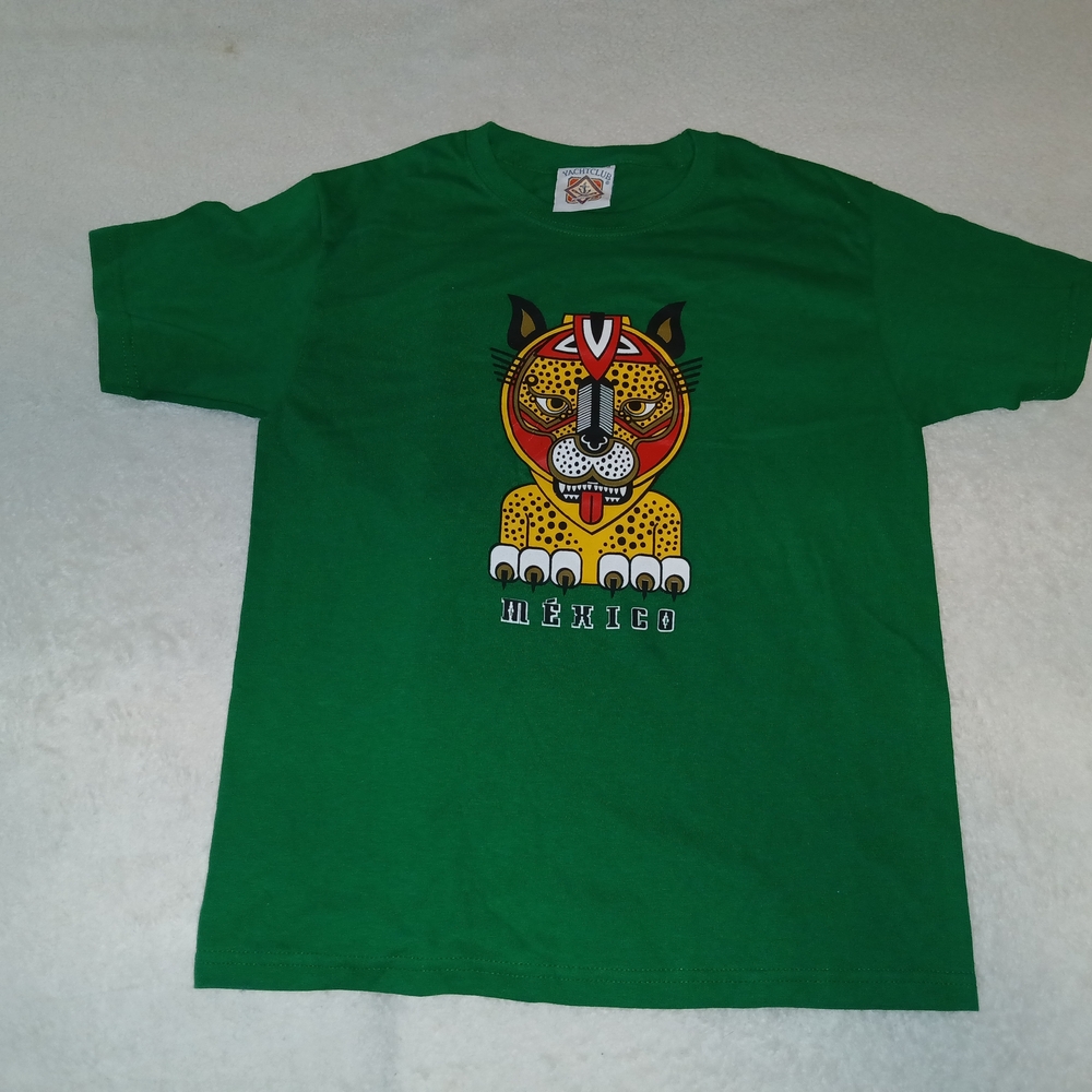 Kids Green Jaguar Graphic Tee